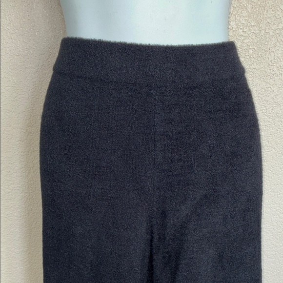 ENCORE by IDINA MENZEL Women's Plush Black Wide-Leg Pants, Elastic Waist. L - Picture 4 of 12